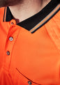 Mens Hi Vis Reinforced Squad Short Sleeve Polo