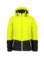 Unisex Streetworx Hooded Puffer Jacket - Yellow/Navy