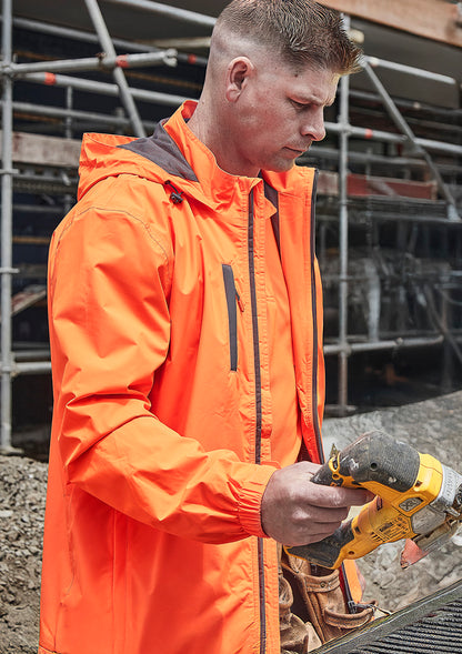 Unisex Super Light Packable Rain Jacket - Orange
