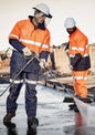 Mens Hi Vis Storm Jacket - Orange/Navy