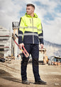 Unisex Streetworx 2 In 1 Stretch Softshell Jacket - Yellow/Navy