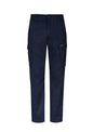 Mens Essential Basic Stretch Cargo Pant - Navy