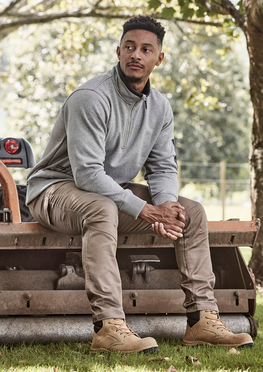 Unisex 1/4 Zip Brushed Fleece Pullover