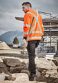 Unisex Hi Vis X Back Rail Jumper - Orange