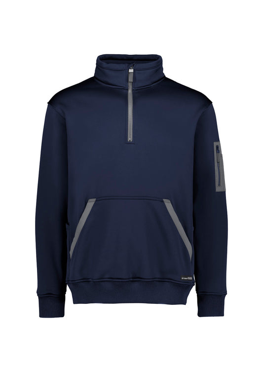 Unisex Streetworx Water Resistant 1/4 Zip Pullover - Navy