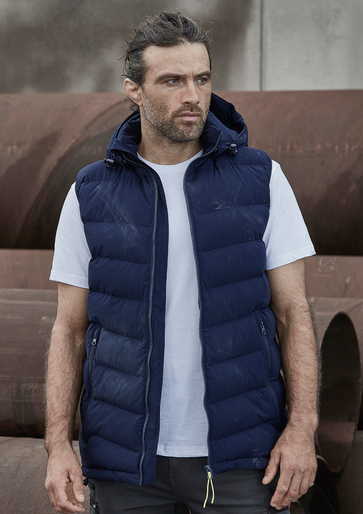 Unisex Streetworx Hooded Puffer Vest - Navy