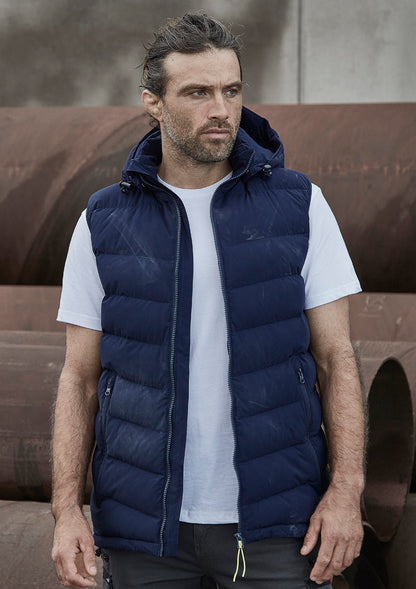 Unisex Streetworx Hooded Puffer Vest - Navy