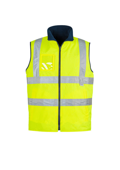 Mens Hi Vis Lightweight Waterproof Vest - Yellow